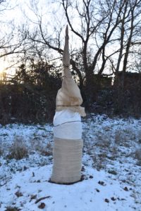Ein Winterkälteschutz für unsere jungen/frisch gepflanzten Walnussbäume